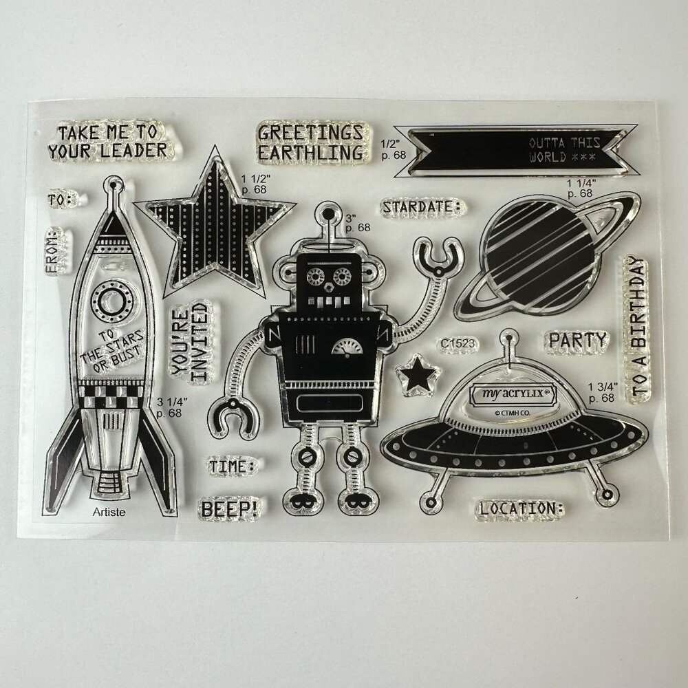 My Acrylix Stamps - Outta This World Occasions CTMH c1523